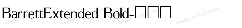 BarrettExtended Bold字体转换